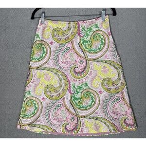 Citrine‎ Women’s Skirt Size 2 Beaded Paisley Boho Coquette Festival Fairy Ditsy